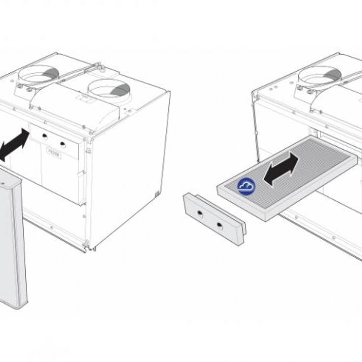 Filter set for Nibe SAM 40 and 42